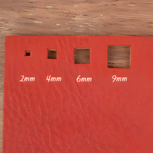 Load image into Gallery viewer, Square Leather Hole Punch: 2mm-9mm Hise Steel Craft Tool MLT-P0000BNQ