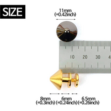 Load image into Gallery viewer, Cone dumbbell decoration Small accessory, Leather DIY making asscessories, Craft Tools MLT-P0000BYE