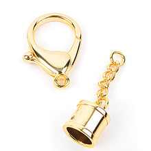 Load image into Gallery viewer, Tassel Cap with Lobster Clasp Hook Ver.1 Zinc Metal Alloy (14mm X 13mm) P00000SH