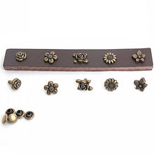 Load image into Gallery viewer, Spring Flower Rivets: Anti-Rust Metal Studs for Leather Crafts (10set) P0000BFU