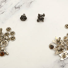 Load image into Gallery viewer, Spring Flower Rivets: Anti-Rust Metal Studs for Leather Crafts (10set) P0000BFU