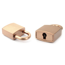 Load image into Gallery viewer, Lock and Key(ver.3-Round Key), Working Lock , Mini Lock, Small Padlock, Padlock, Padlock and Key Leather craft tools MLT-P0000BWK