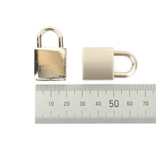 Load image into Gallery viewer, Lock and Key(ver.3-Round Key), Working Lock , Mini Lock, Small Padlock, Padlock, Padlock and Key Leather craft tools MLT-P0000BWK