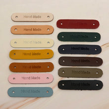 Load image into Gallery viewer, hand made Leather Label 5 pcs- DIY Material Bag Supplies label for leather crafting, MLT- P0000DPS