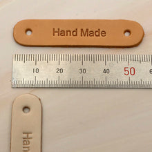 Load image into Gallery viewer, hand made Leather Label 5 pcs- DIY Material Bag Supplies label for leather crafting, MLT- P0000DPS