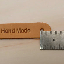 Load image into Gallery viewer, hand made Leather Label 5 pcs- DIY Material Bag Supplies label for leather crafting, MLT- P0000DPS