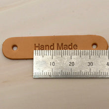Load image into Gallery viewer, hand made Leather Label 5 pcs- DIY Material Bag Supplies label for leather crafting, MLT- P0000DPS