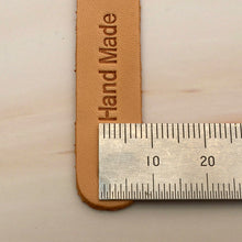 Load image into Gallery viewer, hand made Leather Label 5 pcs- DIY Material Bag Supplies label for leather crafting, MLT- P0000DPS