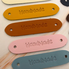 Load image into Gallery viewer, hand made Leather Label 5 pcs- DIY Material Bag Supplies label for leather crafting, MLT- P0000DPS