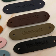 Load image into Gallery viewer, hand made Leather Label 5 pcs- DIY Material Bag Supplies label for leather crafting, MLT- P0000DPS
