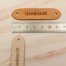 Load image into Gallery viewer, hand made Leather Label 5 pcs- DIY Material Bag Supplies label for leather crafting, MLT- P0000DPS