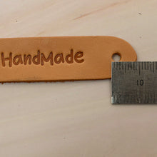 Load image into Gallery viewer, hand made Leather Label 5 pcs- DIY Material Bag Supplies label for leather crafting, MLT- P0000DPS