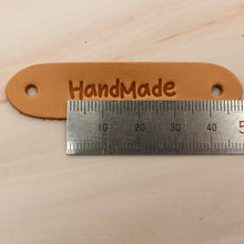 Load image into Gallery viewer, hand made Leather Label 5 pcs- DIY Material Bag Supplies label for leather crafting, MLT- P0000DPS
