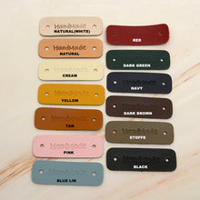 Load image into Gallery viewer, hand made Leather Label 5 pcs- DIY Material Bag Supplies label for leather crafting, MLT- P0000DPS