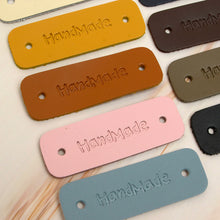 Load image into Gallery viewer, hand made Leather Label 5 pcs- DIY Material Bag Supplies label for leather crafting, MLT- P0000DPS