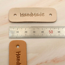 Load image into Gallery viewer, hand made Leather Label 5 pcs- DIY Material Bag Supplies label for leather crafting, MLT- P0000DPS