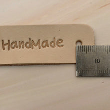 Load image into Gallery viewer, hand made Leather Label 5 pcs- DIY Material Bag Supplies label for leather crafting, MLT- P0000DPS