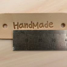 Load image into Gallery viewer, hand made Leather Label 5 pcs- DIY Material Bag Supplies label for leather crafting, MLT- P0000DPS