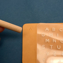 Load image into Gallery viewer, Beginner Leather Carving Alphabet Initial Engraving Set Leather craft Stamping Stamp MLT- P0000DQO