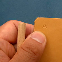 Load image into Gallery viewer, Beginner Leather Carving Alphabet Initial Engraving Set Leather craft Stamping Stamp MLT- P0000DQO