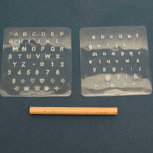 Load image into Gallery viewer, Beginner Leather Carving Alphabet Initial Engraving Set Leather craft Stamping Stamp MLT- P0000DQO