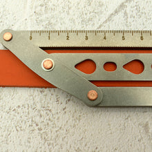 Load image into Gallery viewer, Belt Hole Guide, Hole Saw Pattern Templet Tool. Leather craft tools MLT-P0000DQZ
