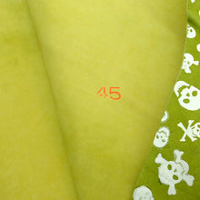 Load image into Gallery viewer, SKULL Print Tax Suede Goat Sheepskin, Finished Goatskin Leather (NOT Cutting size,4~6 sq ft overall) Leather crafting MLT- P0000DRC