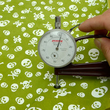 Load image into Gallery viewer, SKULL Print Tax Suede Goat Sheepskin, Finished Goatskin Leather (NOT Cutting size,4~6 sq ft overall) Leather crafting MLT- P0000DRC