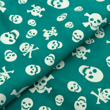 Load image into Gallery viewer, SKULL Print Tax Suede Goat Sheepskin, Finished Goatskin Leather (NOT Cutting size,4~6 sq ft overall) Leather crafting MLT- P0000DRC