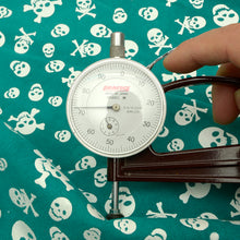 Load image into Gallery viewer, SKULL Print Tax Suede Goat Sheepskin, Finished Goatskin Leather (NOT Cutting size,4~6 sq ft overall) Leather crafting MLT- P0000DRC