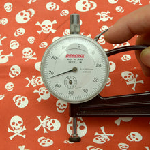 Load image into Gallery viewer, SKULL Print Tax Suede Goat Sheepskin, Finished Goatskin Leather (NOT Cutting size,4~6 sq ft overall) Leather crafting MLT- P0000DRC