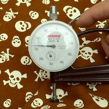 Load image into Gallery viewer, SKULL Print Tax Suede Goat Sheepskin, Finished Goatskin Leather (NOT Cutting size,4~6 sq ft overall) Leather crafting MLT- P0000DRC