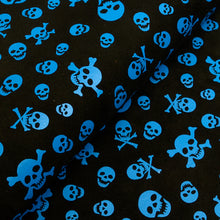 Load image into Gallery viewer, SKULL Print Tax Suede Goat Sheepskin, Finished Goatskin Leather (NOT Cutting size,4~6 sq ft overall) Leather crafting MLT- P0000DRC