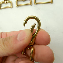 Load image into Gallery viewer, Solid Brass Swivel Clips (Screw Style, Round Ring Style) Leather craft tools MLT-P0000DRF
