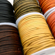 Load image into Gallery viewer, Antique two-tone cowhide flat strap Oil Leather Cord Natural leather strap MLT- P0000DRH