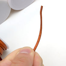 Load image into Gallery viewer, Antique two-tone cowhide flat strap Oil Leather Cord Natural leather strap MLT- P0000DRH