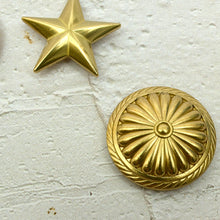 Load image into Gallery viewer, Brass Concho Screws Available in 4 styles, Anti rust, Leather craft tools MLT-P0000CDS