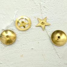 Load image into Gallery viewer, Brass Concho Screws Available in 4 styles, Anti rust, Leather craft tools MLT-P0000CDS