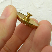 Load image into Gallery viewer, Brass Concho Screws Available in 4 styles, Anti rust, Leather craft tools MLT-P0000CDS