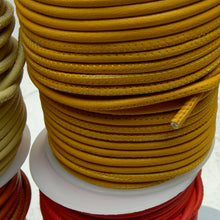 Load image into Gallery viewer, Stitched Napa Leather Cord Lam skin Round Strap necklace mask strap MLT- P0000DRS