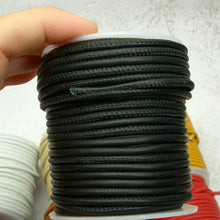 Load image into Gallery viewer, Stitched Napa Leather Cord Lam skin Round Strap necklace mask strap MLT- P0000DRS
