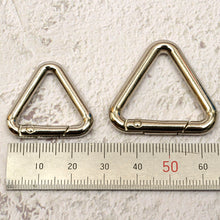 Load image into Gallery viewer, Open triangle ring Materials for making triangle key ring Gate Spring Ring Push Snap Hooks MLT- P0000DRT