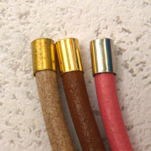 Load image into Gallery viewer, Leather cord (Strap) Tab Brass Version 10 pcs, Leather craft tools MLT-P0000DLD