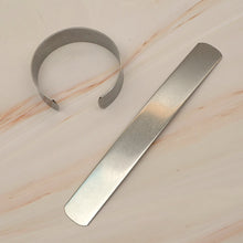 Load image into Gallery viewer, Bangle Style Bracelet Making 20 mm Steel Plate Accessories Making DIY Adjacenters, Leather Craft tools MLT-P0000DSV
