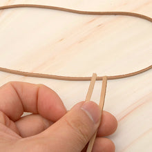 Load image into Gallery viewer, Natural beige Flat leather strap 1 meter real cowhide necklace key ring leather craft P0000DTT