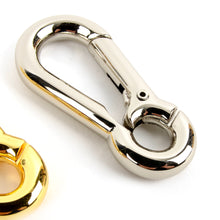 Load image into Gallery viewer, Carabiner Gate O-Ring, Round Push Snap Hooks (gold,Silver plate) , Leather Craft Tools, MLT-P0000CRG