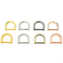Load image into Gallery viewer, 15 mm flat d-ring Inside Diameter D Ring for bags leather craft MLT-P0000CVK