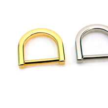 Load image into Gallery viewer, 15 mm flat d-ring Inside Diameter D Ring for bags leather craft MLT-P0000CVK
