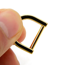 Load image into Gallery viewer, 15 mm flat d-ring Inside Diameter D Ring for bags leather craft MLT-P0000CVK