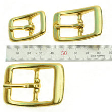 Load image into Gallery viewer, Solid Brass Round Buckle: Belt Straps, Bag Making (15~25mm) leather Craft MLT-P0000DBZ
